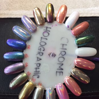 Yvonne's Nails - Chrome & Holographic color choices - Nail Salons Near Me - Fremont, California Yvonne's Nails - Chrome & Holographic color choices - Nail Salons Near Me - Fremont, California