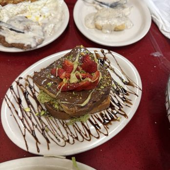 The Wooden Spoon Diner - Country Fried Steak, biscuits, 1/2 Biscuit and Gravy, Dubai chocolate French Toast, Pork Tenderloin Sandwich - Breakfast & Brunch Near Me - Brandon, Florida