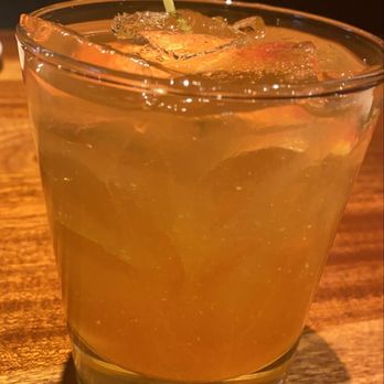 Seasons 52 - Apple Bourbon Infusion Ordered 2 or 3 of these.. Think Apple Pie with a kick, but cold. - New American Near Me - Columbia, Maryland Seasons 52 - Apple Bourbon Infusion Ordered 2 or 3 of these.. Think Apple Pie with a kick, but cold. - New American Near Me - Columbia, Maryland