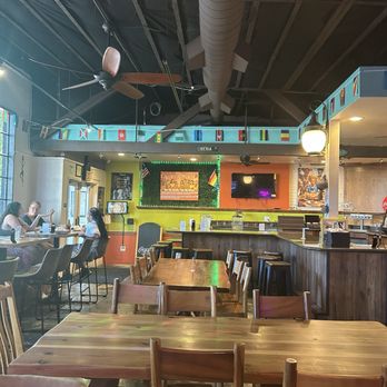 AfroEatz - Inside dining area facing door - African Near Me - Sacramento, California AfroEatz - Inside dining area facing door - African Near Me - Sacramento, California