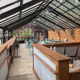 Greenhouse dining area