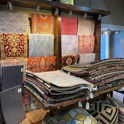 Our rug wall, this has several types of designs to help you find your rug.