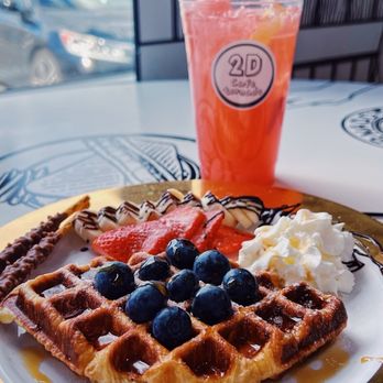 2D Cafe Tornado - Croffle with fruit - Sandwiches Near Me - Montville, New Jersey