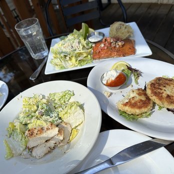 Waterfront Depot Restaurant - Crab cakes and Cesar salad and Salmon - Seafood Near Me - Florence, Oregon Waterfront Depot Restaurant - Crab cakes and Cesar salad and Salmon - Seafood Near Me - Florence, Oregon