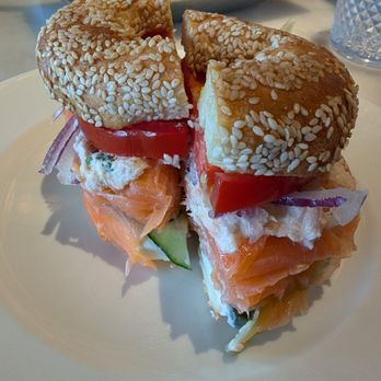 Marcus Restaurant + Terrace - MONTREAL SALMON BAGEL Smoked Salmon, Rillette, Cream Cheese, Capers - Breakfast & Brunch Near Me - Montreal, Quebec Marcus Restaurant + Terrace - MONTREAL SALMON BAGEL Smoked Salmon, Rillette, Cream Cheese, Capers - Breakfast & Brunch Near Me - Montreal, Quebec