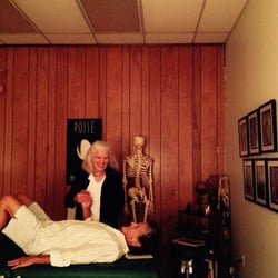 Karen Loving - Working with a client to restore flexibility from hip replacement