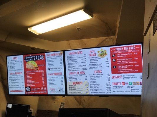 Menu photo 3 Jimboy's Tacos Roseville, CA