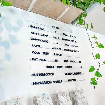 Everbloom Coffee - a menu on a wall - Coffee & Tea Near Me - Indio, California Everbloom Coffee - a menu on a wall - Coffee & Tea Near Me - Indio, California