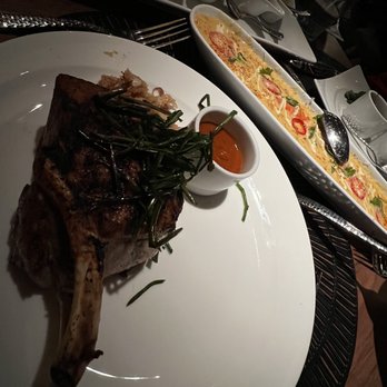 The Mexican - Pork chop and lobster elote - Mexican Near Me - Dallas, Texas The Mexican - Pork chop and lobster elote - Mexican Near Me - Dallas, Texas