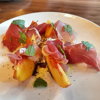 Bottega Italian Restaurant - Prosciutto and peaches, burrata - Italian Near Me - Birmingham, Alabama