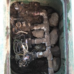 Sloppy sprinkler repair!!