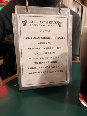 Menu photo 8 Gallagher's Eureka, CA
