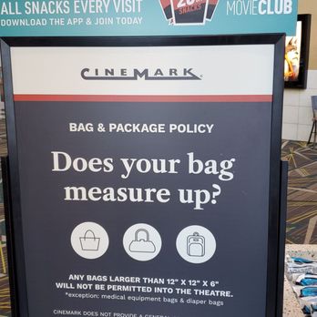 CinéArts Santana Row - Bag rules - Cinema Near Me - San Jose, California CinéArts Santana Row - Bag rules - Cinema Near Me - San Jose, California