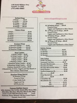 Menu photo 6 Wings N Things Va Norfolk, VA Menu photo 6 Wings N Things Va Norfolk, VA