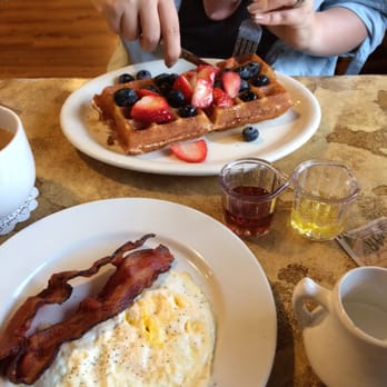 Egg Plantation - Waffles and perfectly cooked eggs and bacon - Breakfast & Brunch Near Me - Newhall, California
