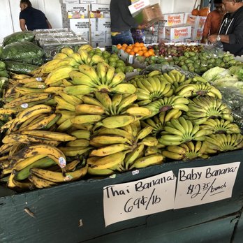 Larry's Produce - The Banana aisle - Thai bananas are called apple banana- sweet. - Fruits & Veggies Near Me - Fairfield, California Larry's Produce - The Banana aisle - Thai bananas are called apple banana- sweet. - Fruits & Veggies Near Me - Fairfield, California