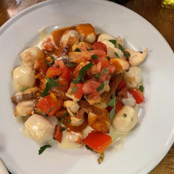 Tapas Barcelona - Hojaldre Catalan which had a puff pastry with scallops and more! Love this dish! - Spanish Near Me - Evanston, Illinois