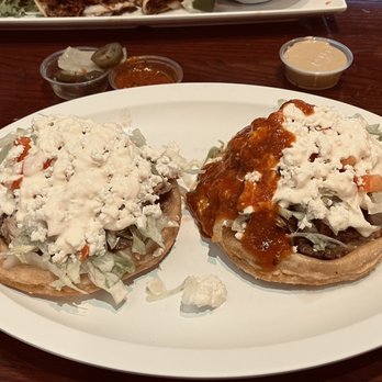Chilango’s Restaurant  - Con Carne Sope Asada. Do not recommend carnitas sope. - Mexican Near Me - Raleigh, North Carolina