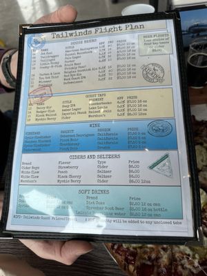 Menu photo 1 Tailwinds Brewing Company Union Grove, WI Menu photo 1 Tailwinds Brewing Company Union Grove, WI