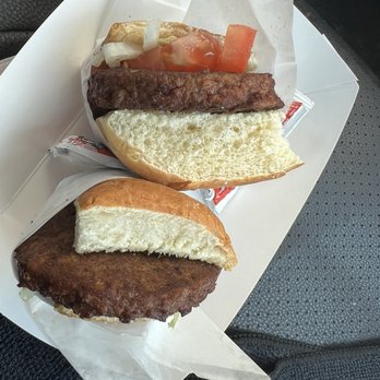 Baby's Burgers - How they were handed to me - Burgers Near Me