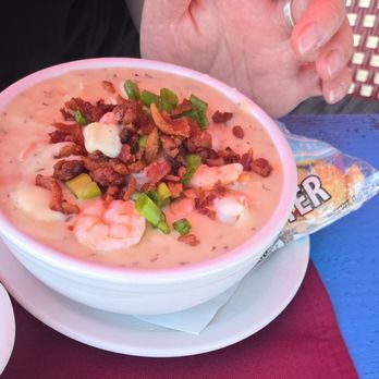 Great American Fish Company - Clam chowder bowl - loaded. Very black peppery - Seafood Near Me - Morro Bay, California Great American Fish Company - Clam chowder bowl - loaded. Very black peppery - Seafood Near Me - Morro Bay, California
