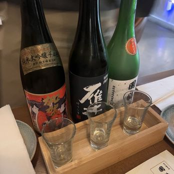 Oh Banzai - Sake flight - Japanese Near Me - Gardena, California Oh Banzai - Sake flight - Japanese Near Me - Gardena, California