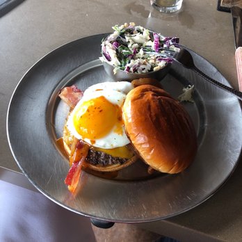 Eureka! - Jalapeno Egg Burger and Coleslaw Salad - American Near Me - San Diego, California
