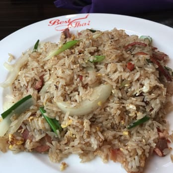 Best Thai - BBQ Pork Fried Rice. Requested to remove tomatoes & increase the pork. - Thai Near Me - Frisco, Texas Best Thai - BBQ Pork Fried Rice. Requested to remove tomatoes & increase the pork. - Thai Near Me - Frisco, Texas