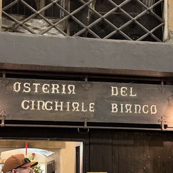 Osteria del Cinghiale Bianco - The front sign - Tuscan Near Me - Florence, FI