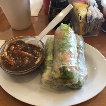 Egg Roll Number 1 - Shrimp summer roll and peanut sauce - Vietnamese Near Me - Indianapolis, Indiana Egg Roll Number 1 - Shrimp summer roll and peanut sauce - Vietnamese Near Me - Indianapolis, Indiana