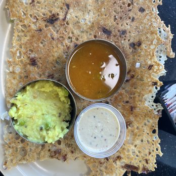Udupi Palace - Lacey crispy onion stuffed rava dosa - Indian Near Me - Artesia, California