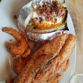 Baytown Seafood - Shrimp, catfish, sub fries for potato  ($1 extra) - Seafood Near Me - Houston, Texas