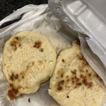 La Pupusa Loca Grille - The mountain of fresh pupusas fresh from the grill to go, packaged up really nicely. - Salvadoran Near Me - Framingham, Massachusetts