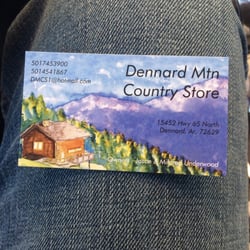 Dennard Mountain Country Store - Picture of their business card