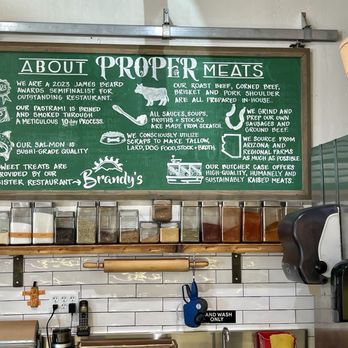 Proper Meats + Provisions - Menu - Sandwiches Near Me - Flagstaff, Arizona