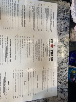 Menu photo 4 Pho Thanh II Fayetteville, AR