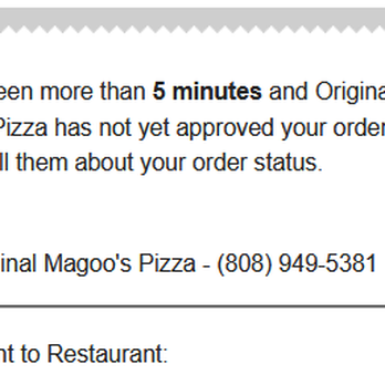 Original Magoo's Pizza - Toast app error for order - Pizza Near Me - Honolulu, Hawaii Original Magoo's Pizza - Toast app error for order - Pizza Near Me - Honolulu, Hawaii