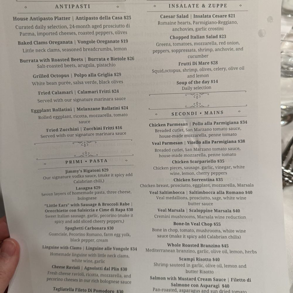 Paul & Jimmy's - Menu - Italian Near Me - New York, New York Paul & Jimmy's - Menu - Italian Near Me - New York, New York