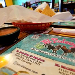 Menus and chips. Menus and chips.