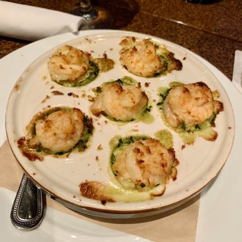 Seasons 52 - Lump Crab and Shrimp-Stuffed Mushrooms - New American Near Me - Costa Mesa, California