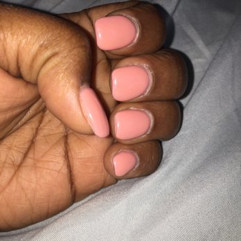 Flowers Nails - "Are We Their Yet" Gel Polish atop a liquid gel overlay. - Nail Salons Near Me - Clayton, North Carolina