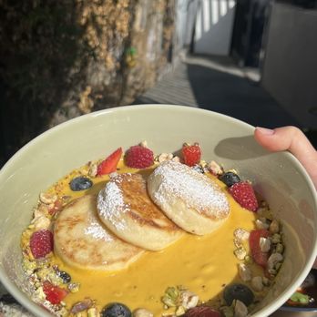 Mood - Syrniki with mango custard - Breakfast & Brunch Near Me - Los Angeles, California