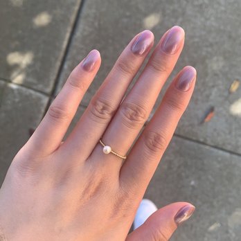 Meet Nails - First time trying out something new and I kind of dig it! It has a slight gradient taupe over the iridescent purple. - Nail Salons Near Me - San Francisco, California Meet Nails - First time trying out something new and I kind of dig it! It has a slight gradient taupe over the iridescent purple. - Nail Salons Near Me - San Francisco, California