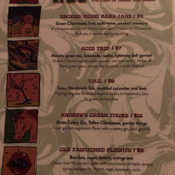 5BAR - Menu - Cocktail Bars Near Me - Beloit, Wisconsin