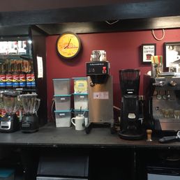 a coffee machine and a beverage dispenser a coffee machine and a beverage dispenser