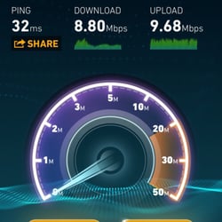 Robert L F Sikes Public Library - Pretty good wifi, small Ping