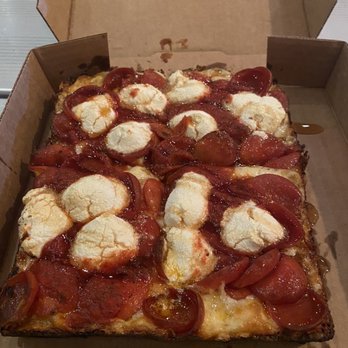 SquareHouse Pizza - Motor City with Ricotta - Pizza Near Me - Gainesville, Florida