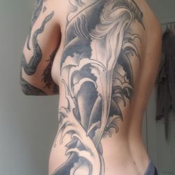Blackstone Tattoo Company - Hammerhead by Mike, 6 months healed