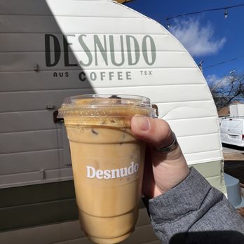 Desnudo Coffee - shoyu butterscotch latte: so good!!! - Coffee Roasteries Near Me - Austin, Texas