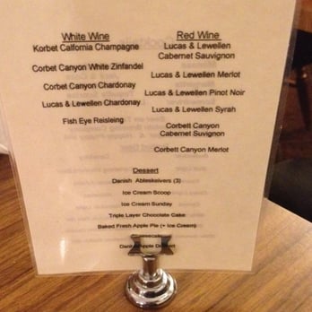 Red Viking Restaurant - Wine & dessert menu. - Breakfast & Brunch Near Me - Solvang, California